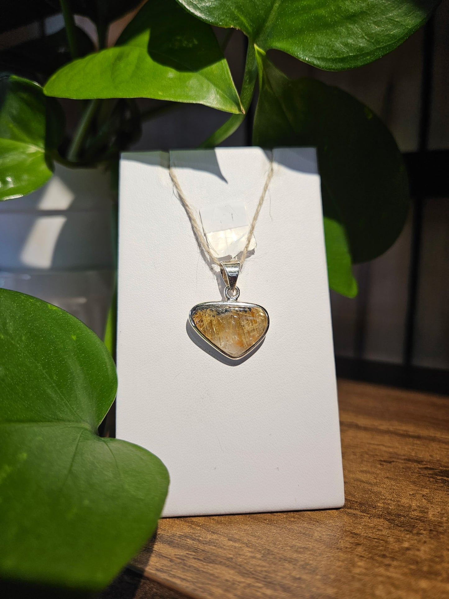 Rutilated Quartz Pendant