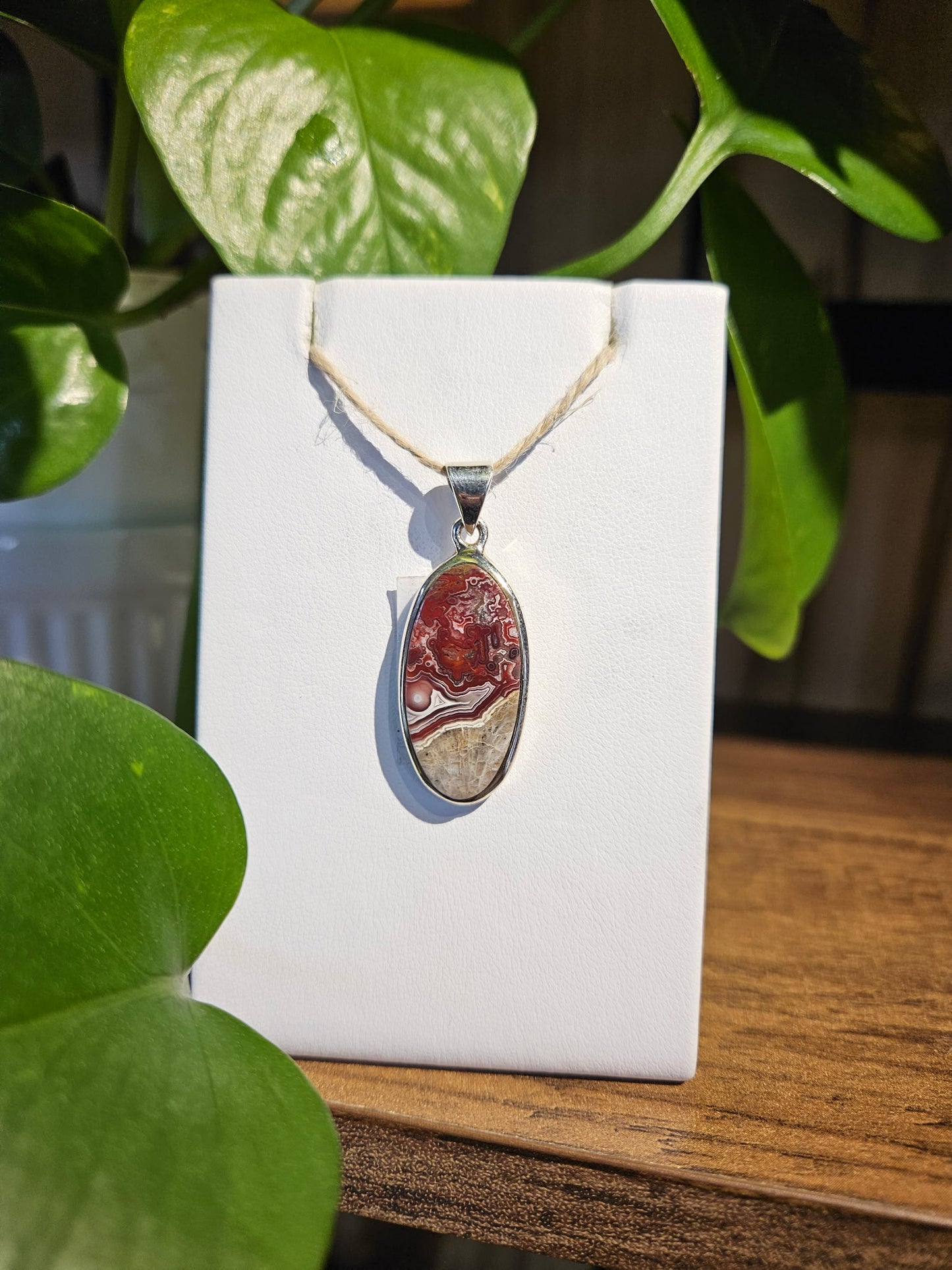 Crazy Lace Agate Pendant