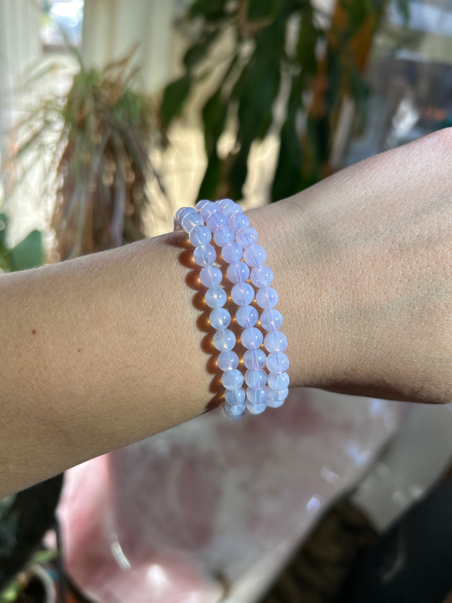 Lavender Moon Quartz Stretchy Bracelet