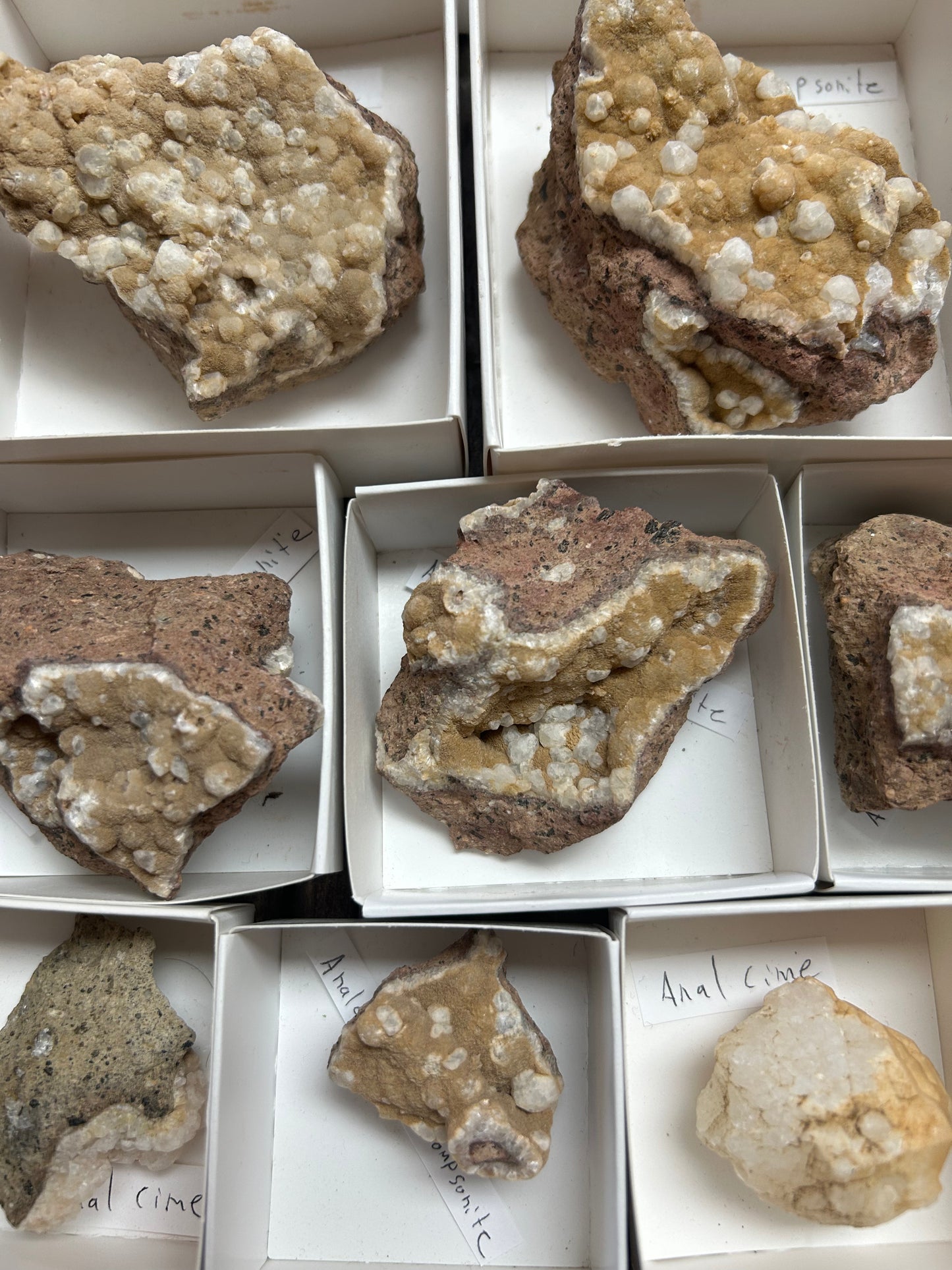 Zeolite Minerals, South Table Mountain, Golden, Colorado