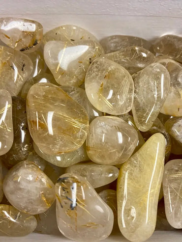 Rutilated Quartz Tumbled MMM