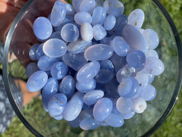 Blue Lace Agate Tumble Stones MMM