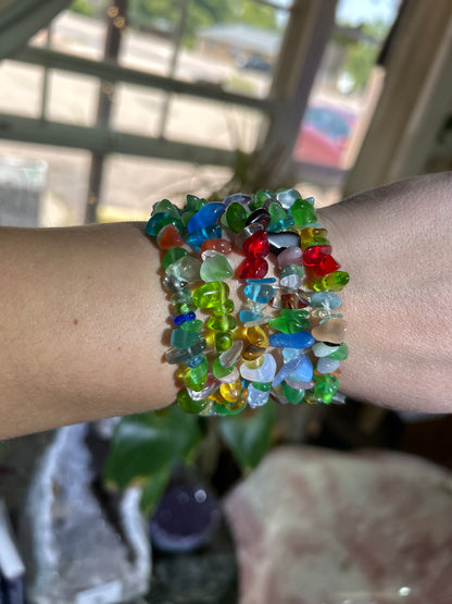 Gemstone Chip Bracelets