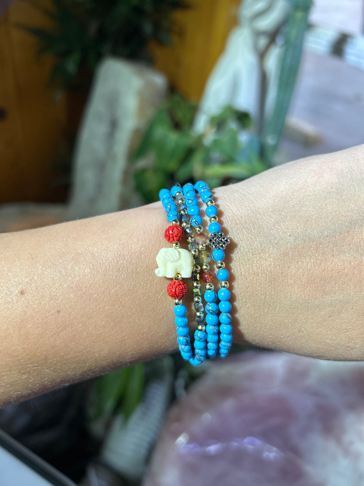 Multi-Way Stretchy Stone Necklace/Bracelet/Anklet