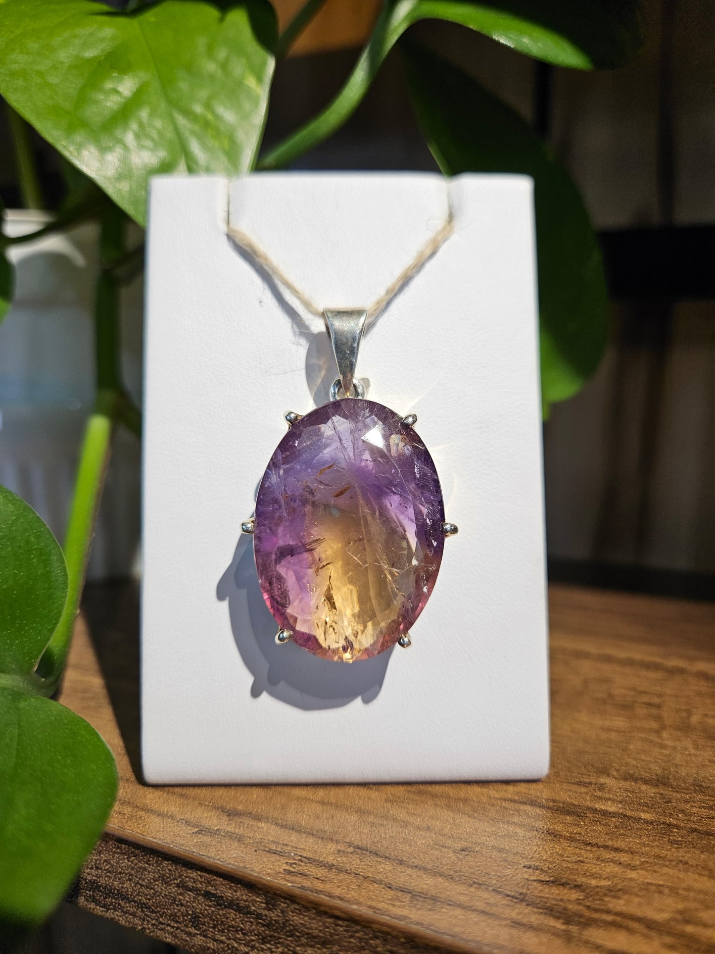 Ametrine Facet Pendant