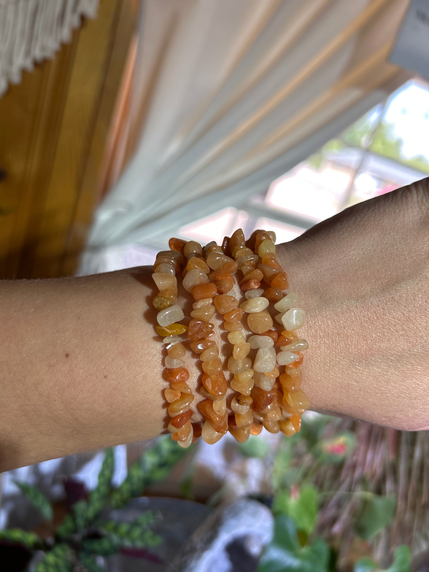 Gemstone Chip Bracelets