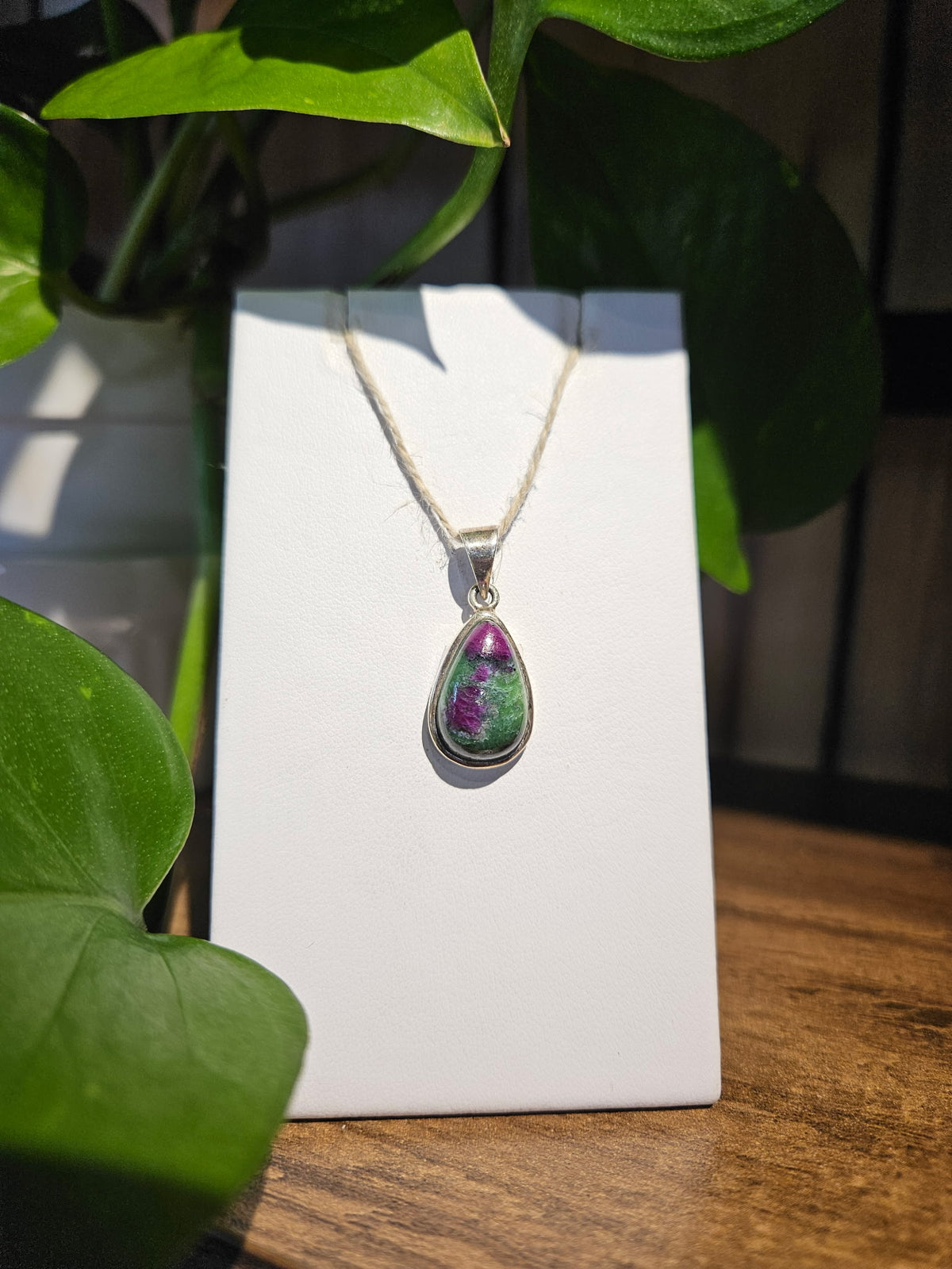 Ruby in Zoisite Pendant