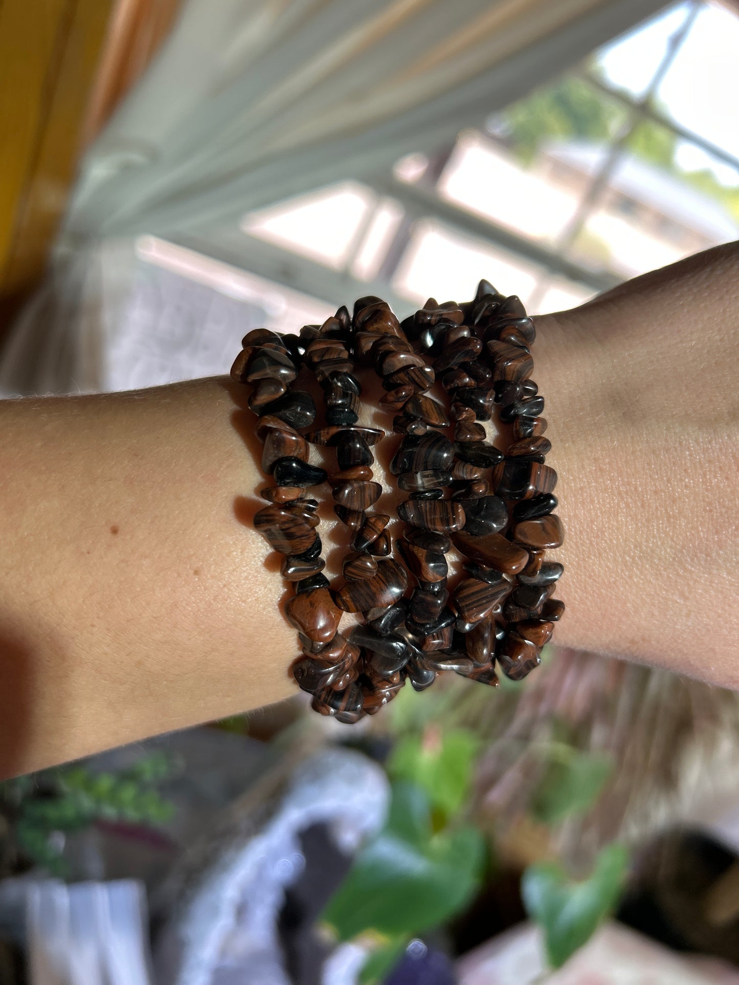 Gemstone Chip Bracelets