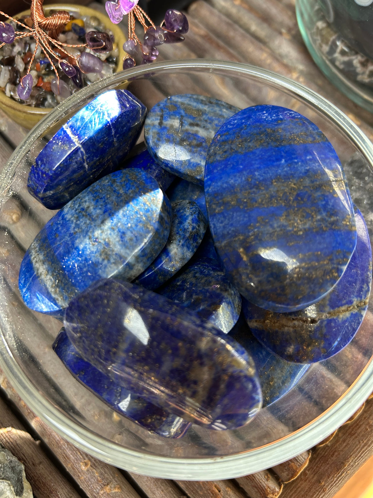 Lapis palmstones