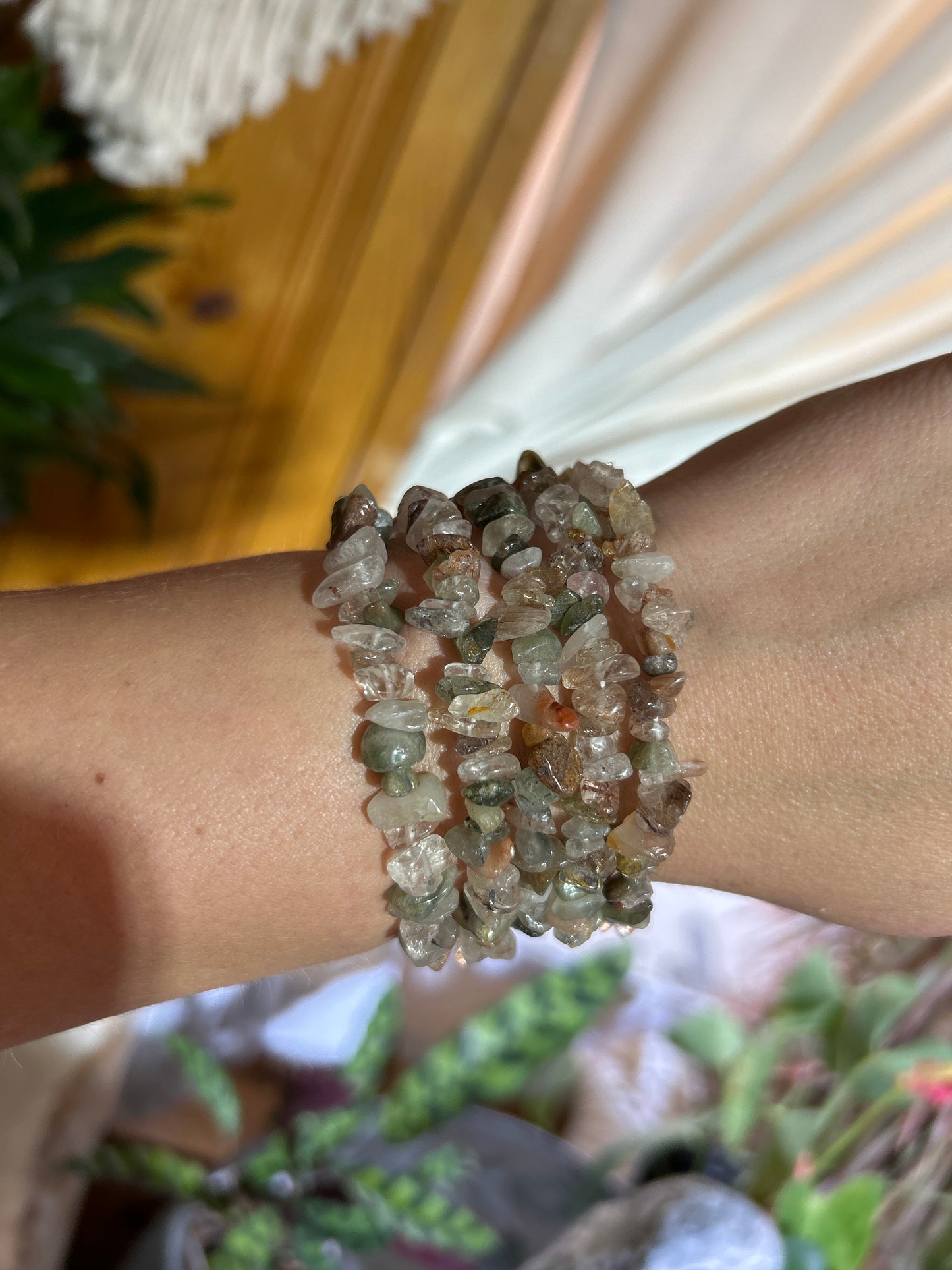 Gemstone Chip Bracelets