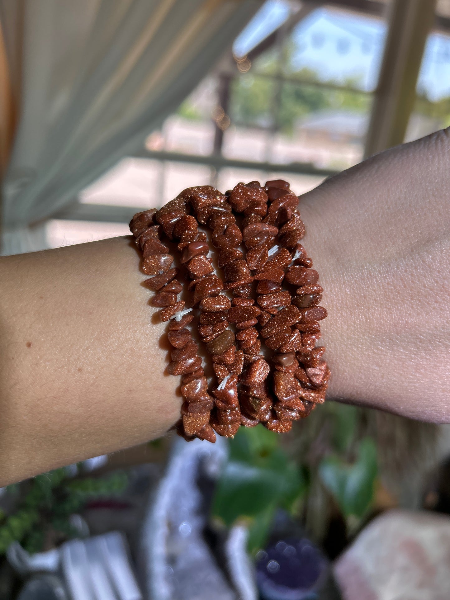 Gemstone Chip Bracelets