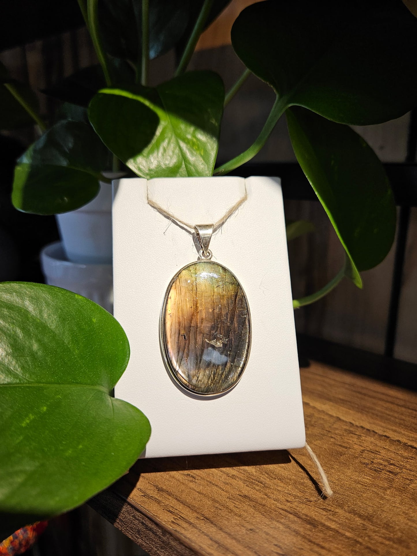 Golden Labradorite Pendant