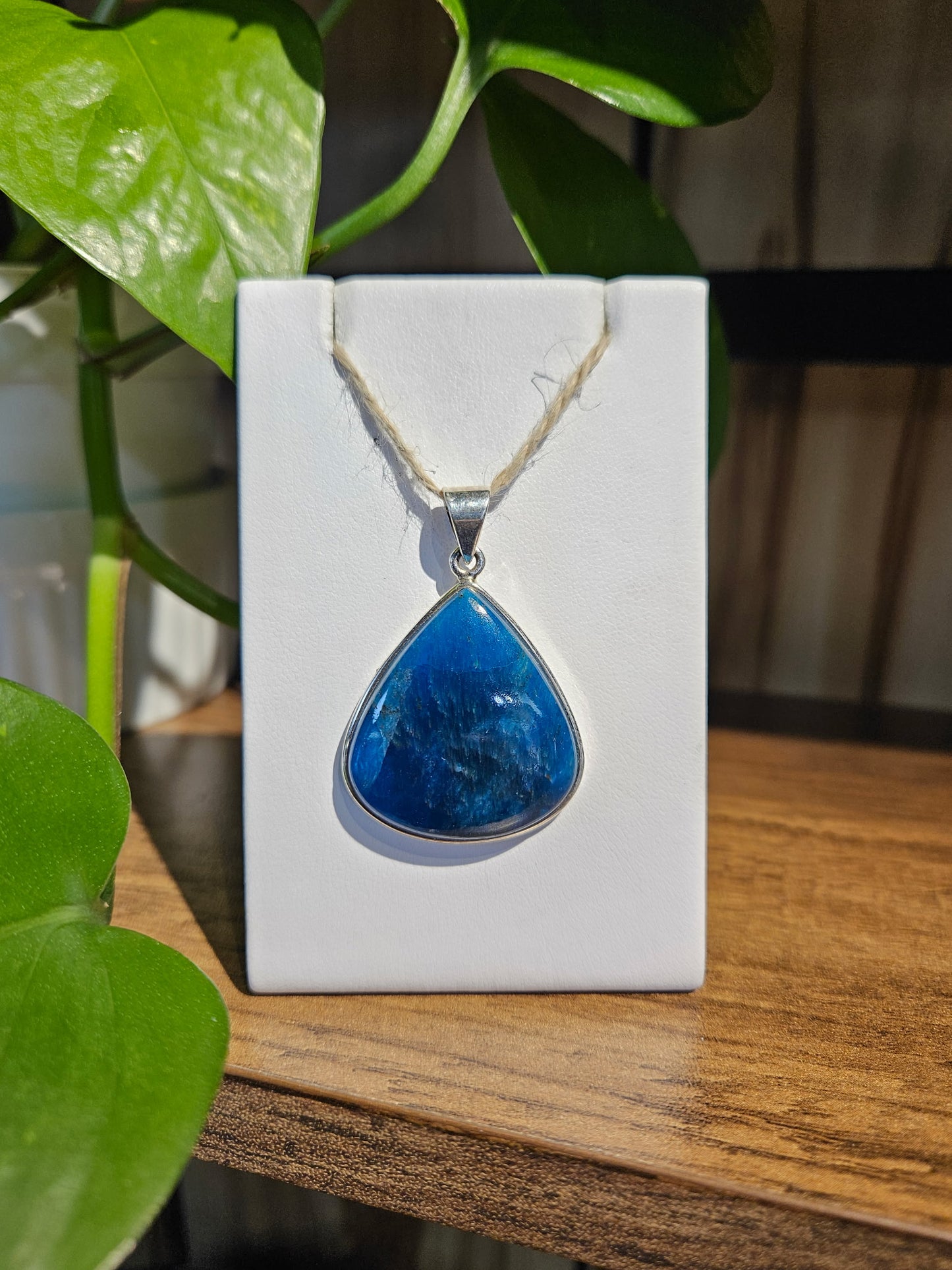 Blue Apatite Pendant