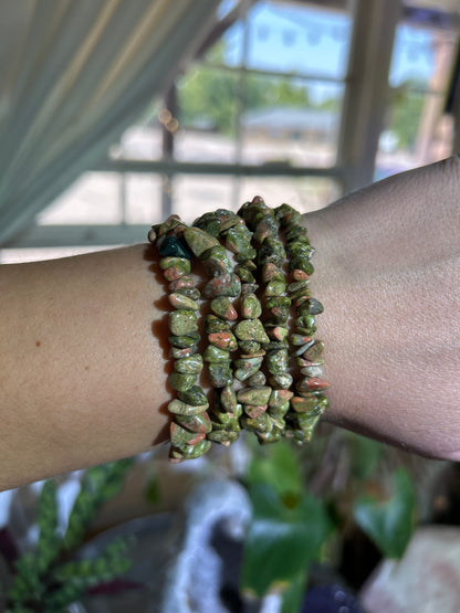 Gemstone Chip Bracelets