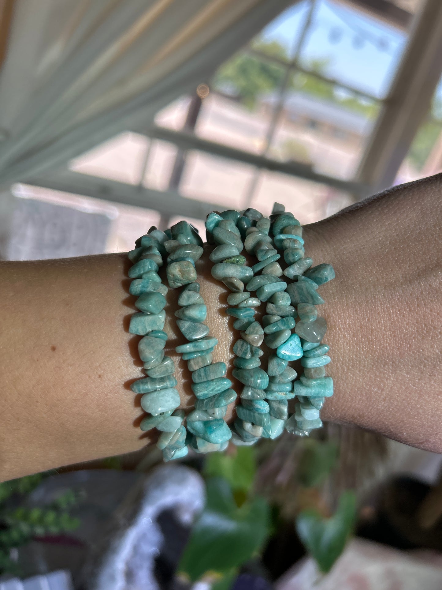 Gemstone Chip Bracelets