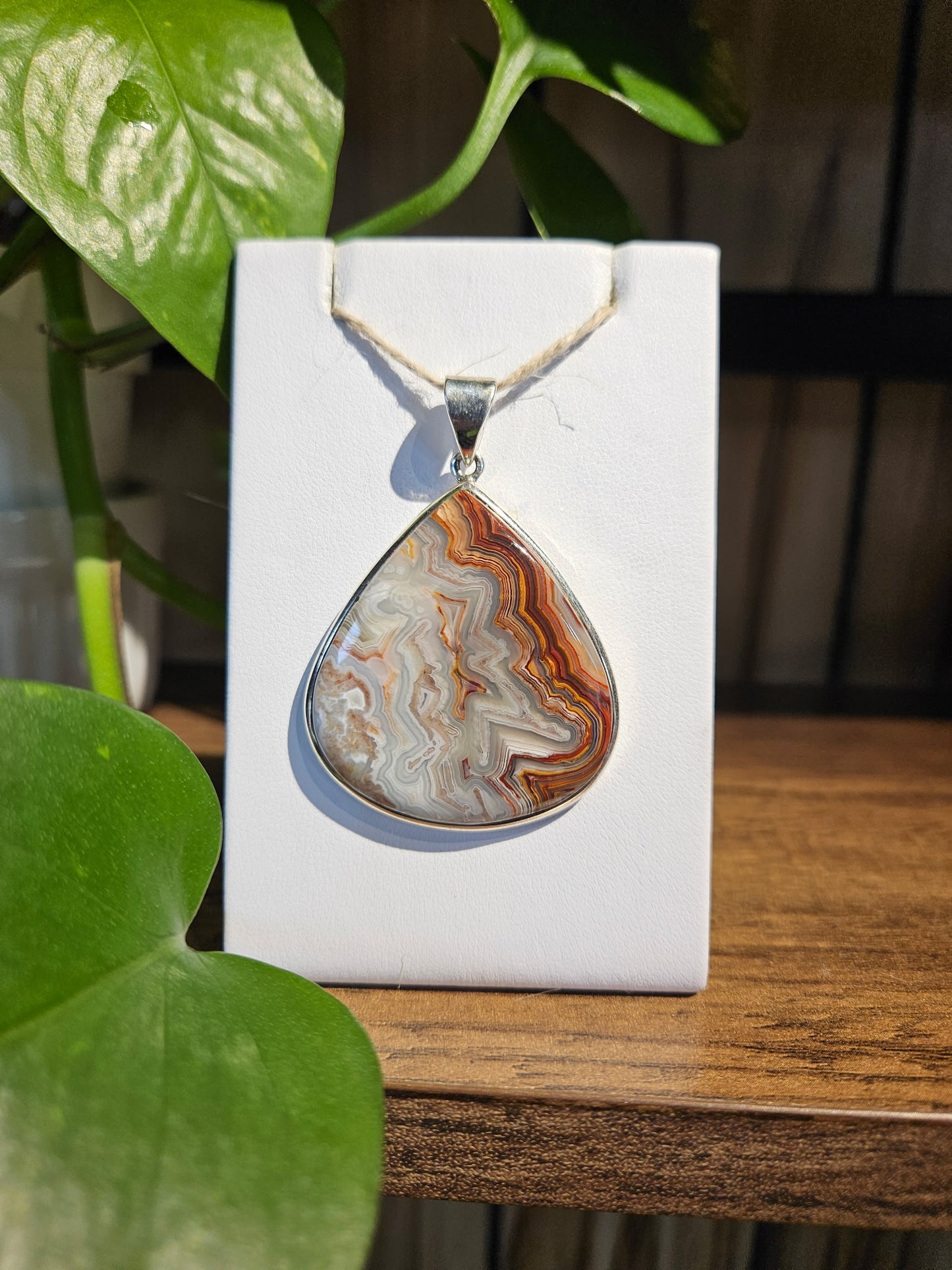 Crazy Lace Agate Pendant