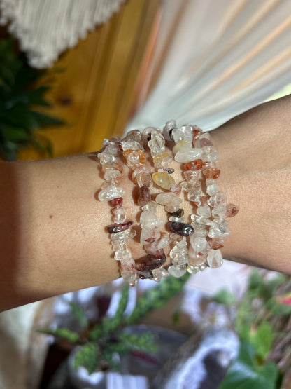 Gemstone Chip Bracelets