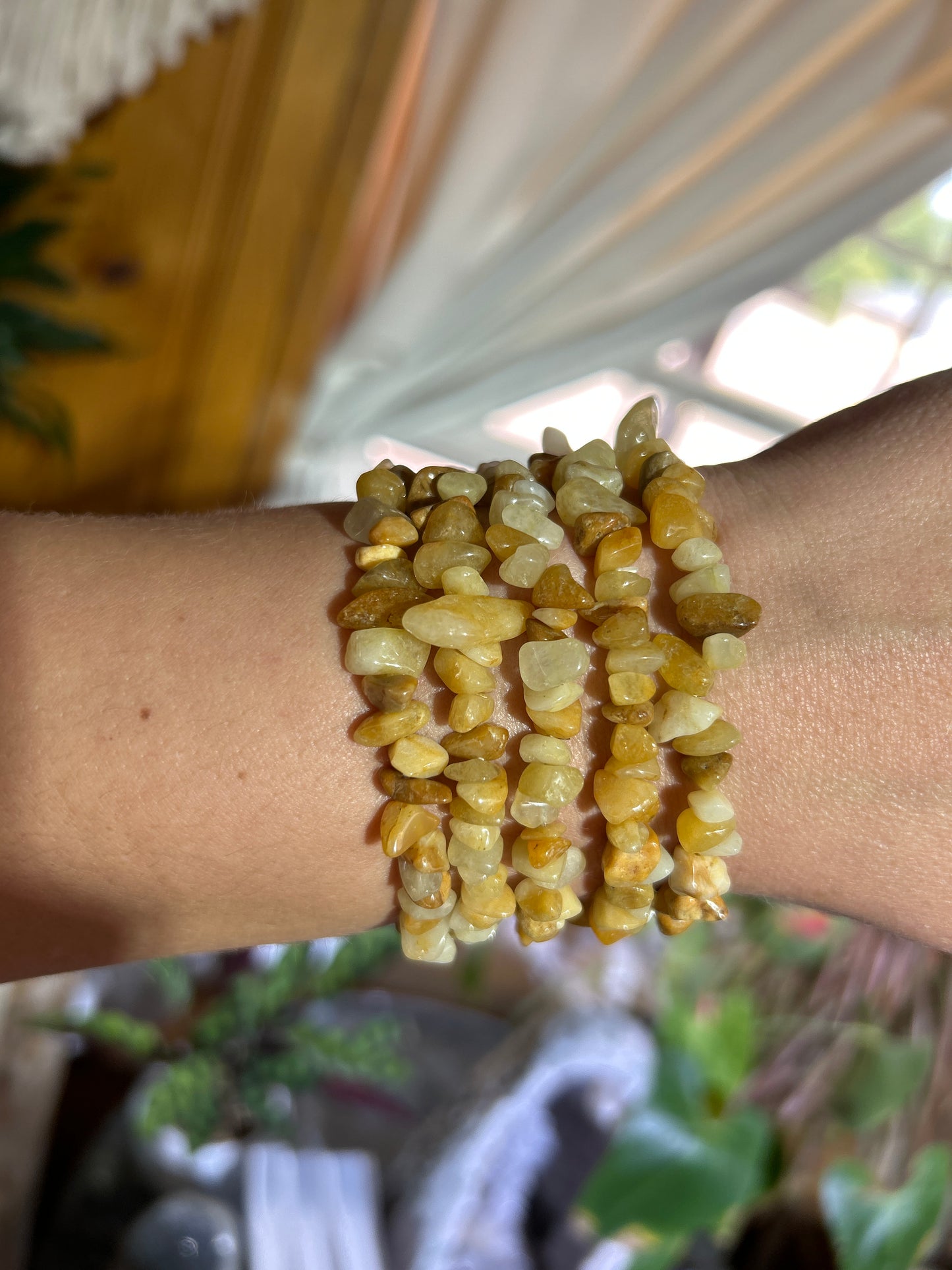 Gemstone Chip Bracelets