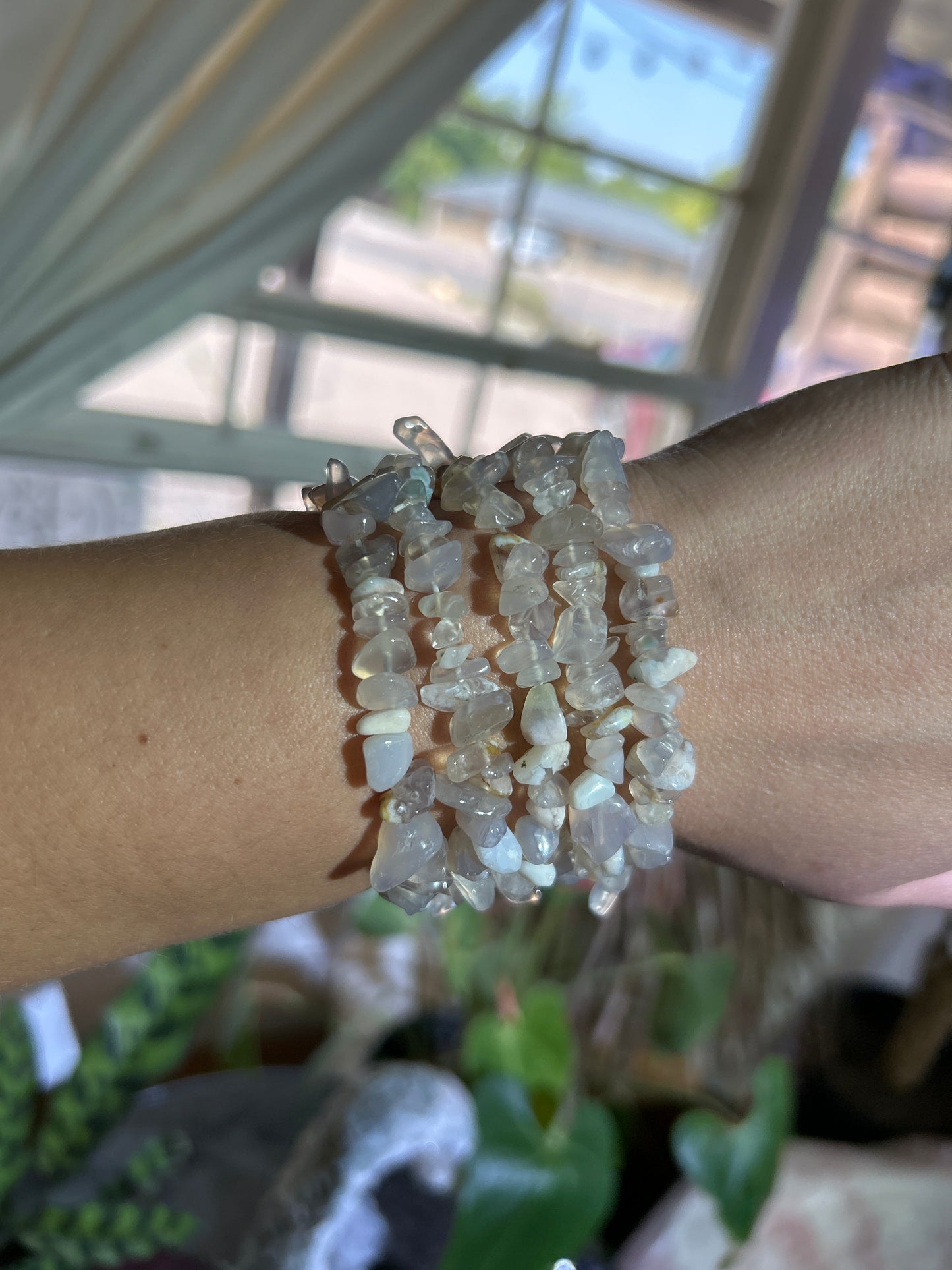 Gemstone Chip Bracelets