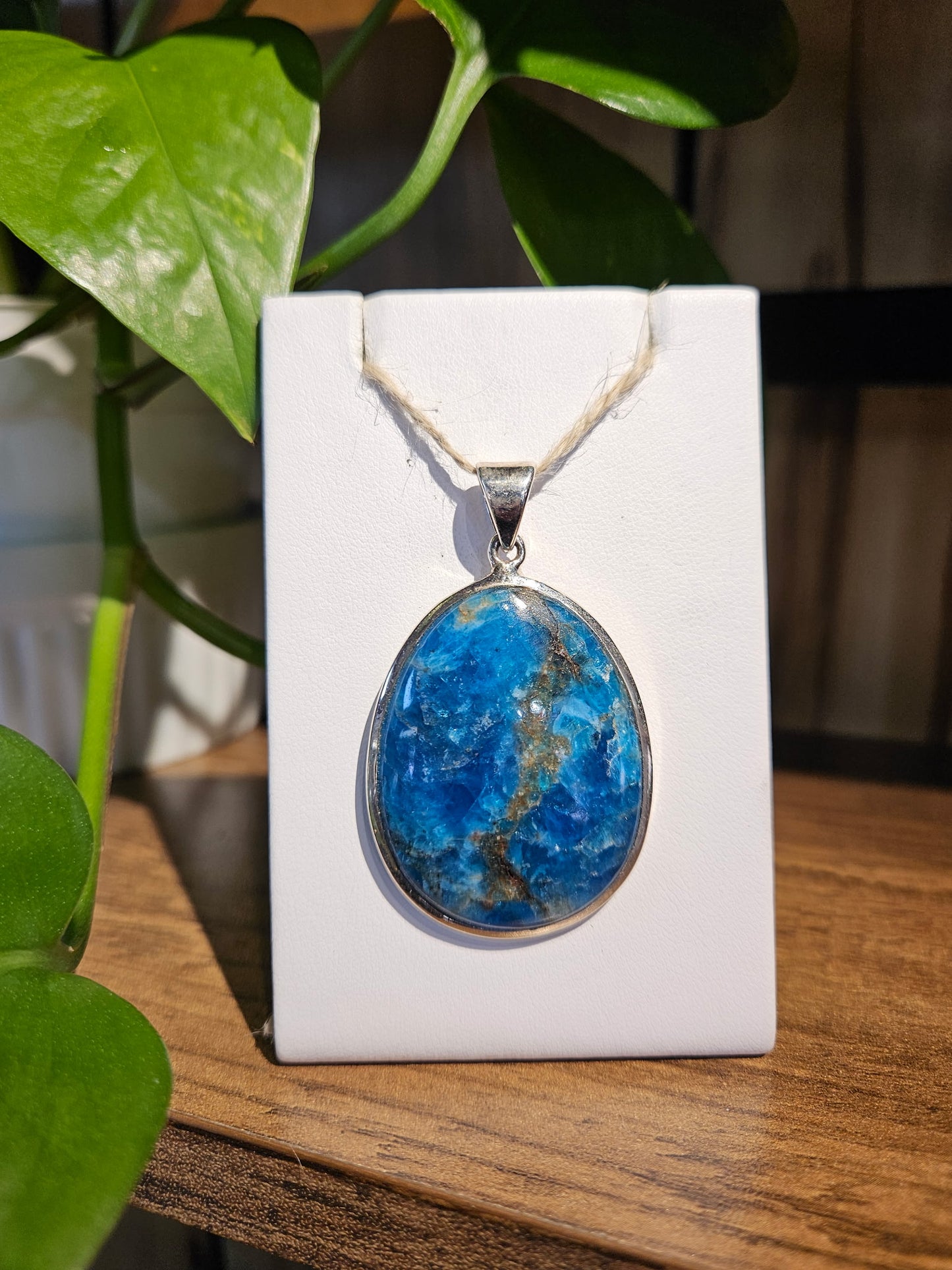 Blue Apatite Pendant