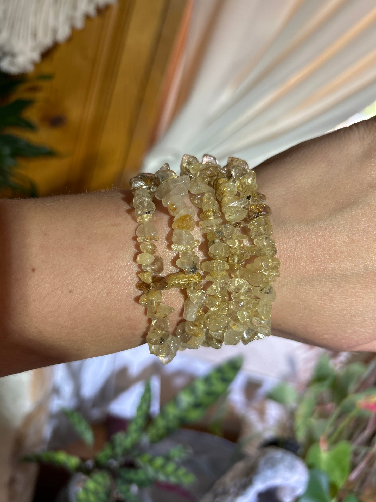 Gemstone Chip Bracelets