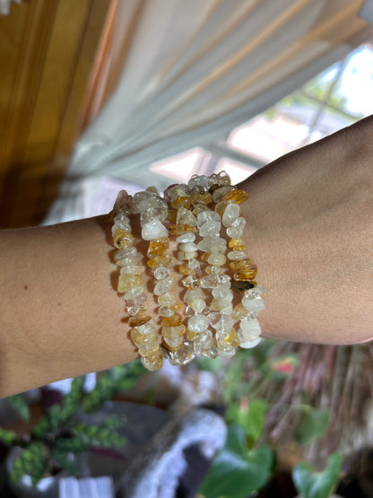Gemstone Chip Bracelets