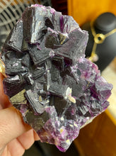 Load image into Gallery viewer, Purple Fluorite on Matrix
