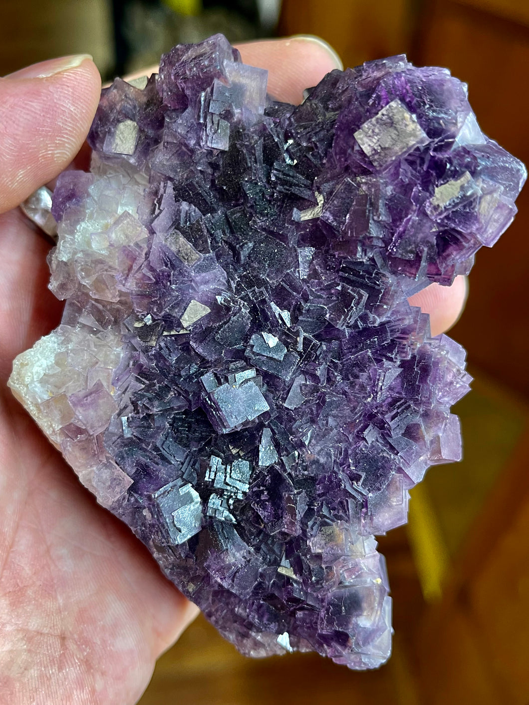 Purple Fluorite on Matrix