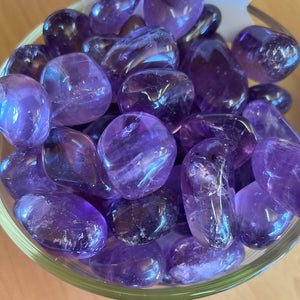 Amethyst tumble stones