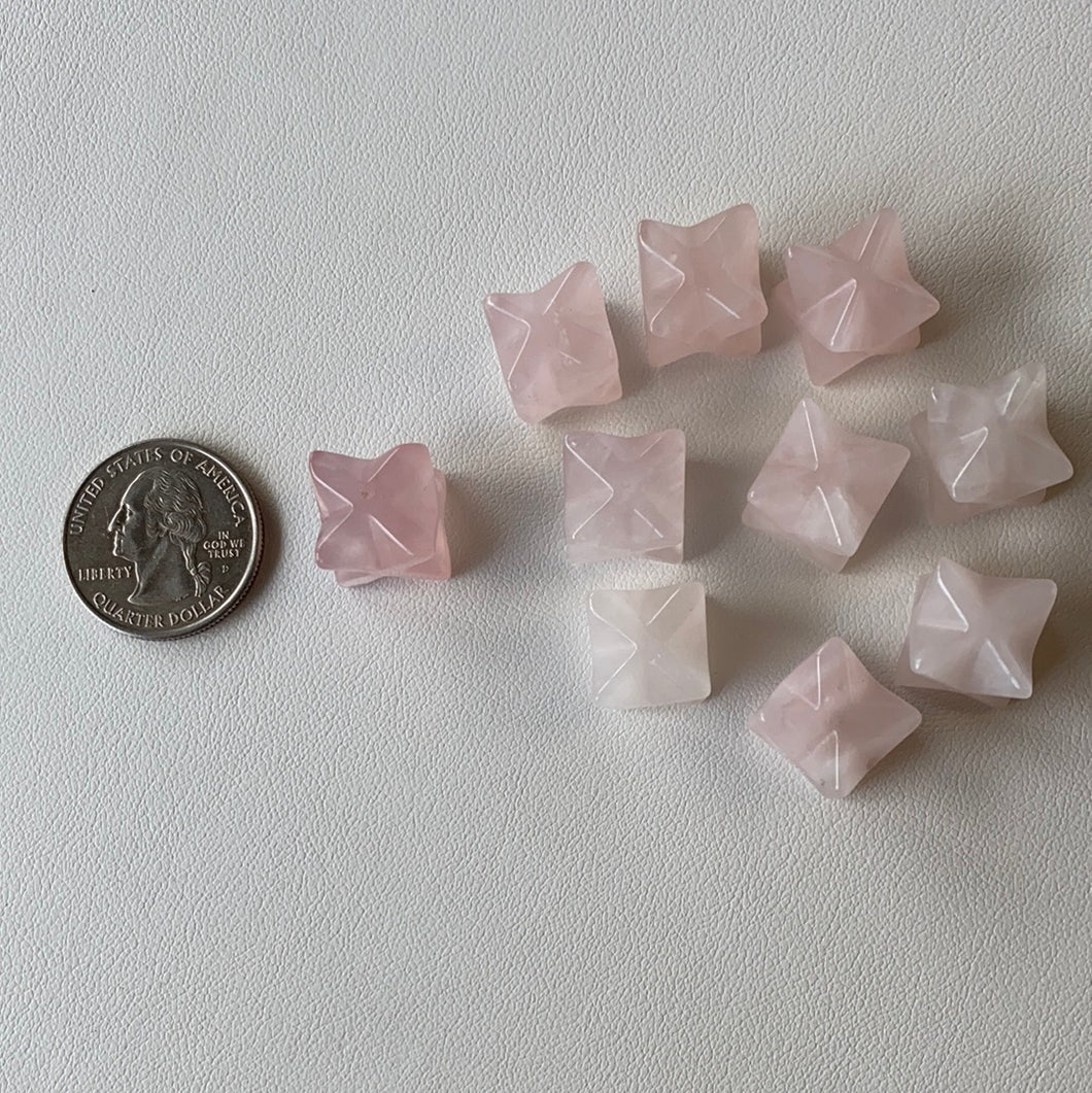 Rose Quartz Merkabah Pendants