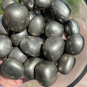 Pyrite Tumbled Stone