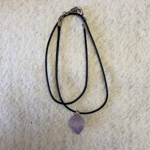 Amethyst point neckace